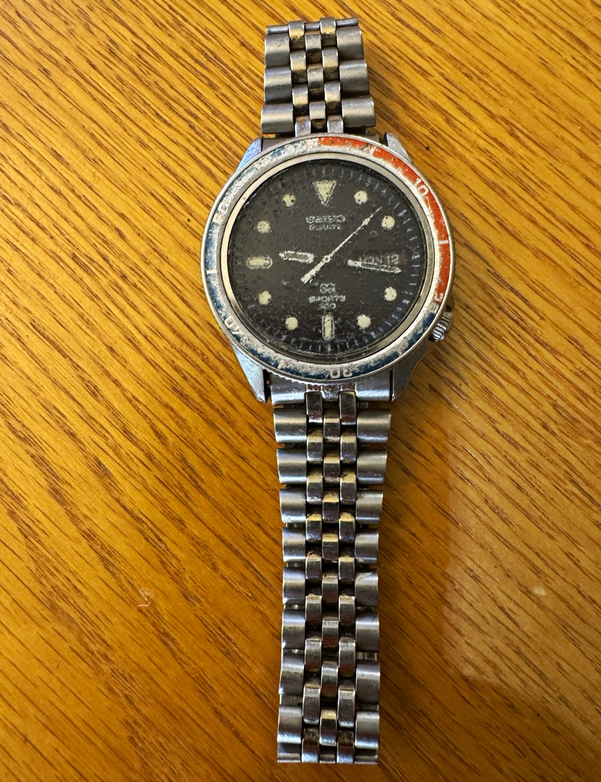 Vintage Seiko Quartz Sports 100 Pepsi Divers 7546-6049 Parts Watch Vintage Seiko Quartz Sports 100 Pepsi Divers 7546-6049 Parts Watch