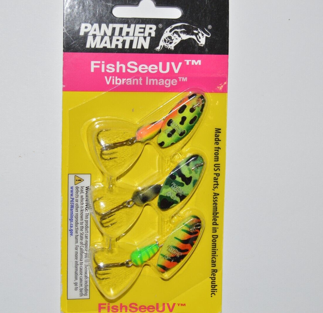 panther martin trout spinners value 3-pack 1/8oz vibrant image UV assortment