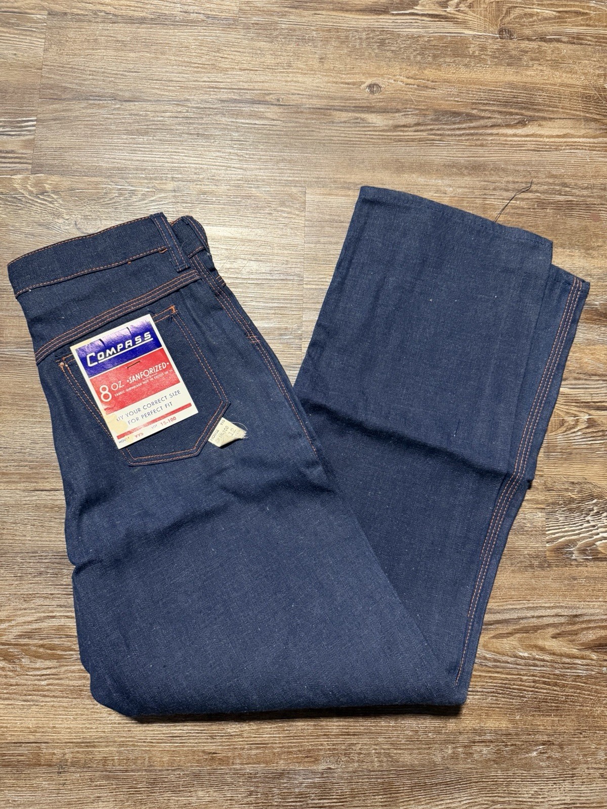Deadstock Vintage 1940s/50s JC Penney Compass Denim Jeans Size 26x27 Sanforized Deadstock Vintage 1940s/50s JC Penney Compass Denim Jeans Size 26x27 Sanforized