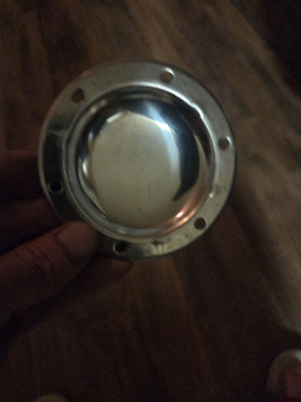Vintage 1936-1964 Harley Knucklehead Panhead Dimple 6-Hole Derby Cover 60557-36