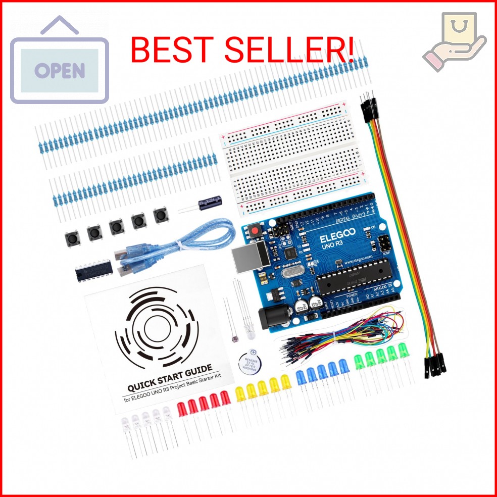 ELEGOO UNO Project Basic Starter Kit with Tutorial and UNO R3 Compatible with Ar