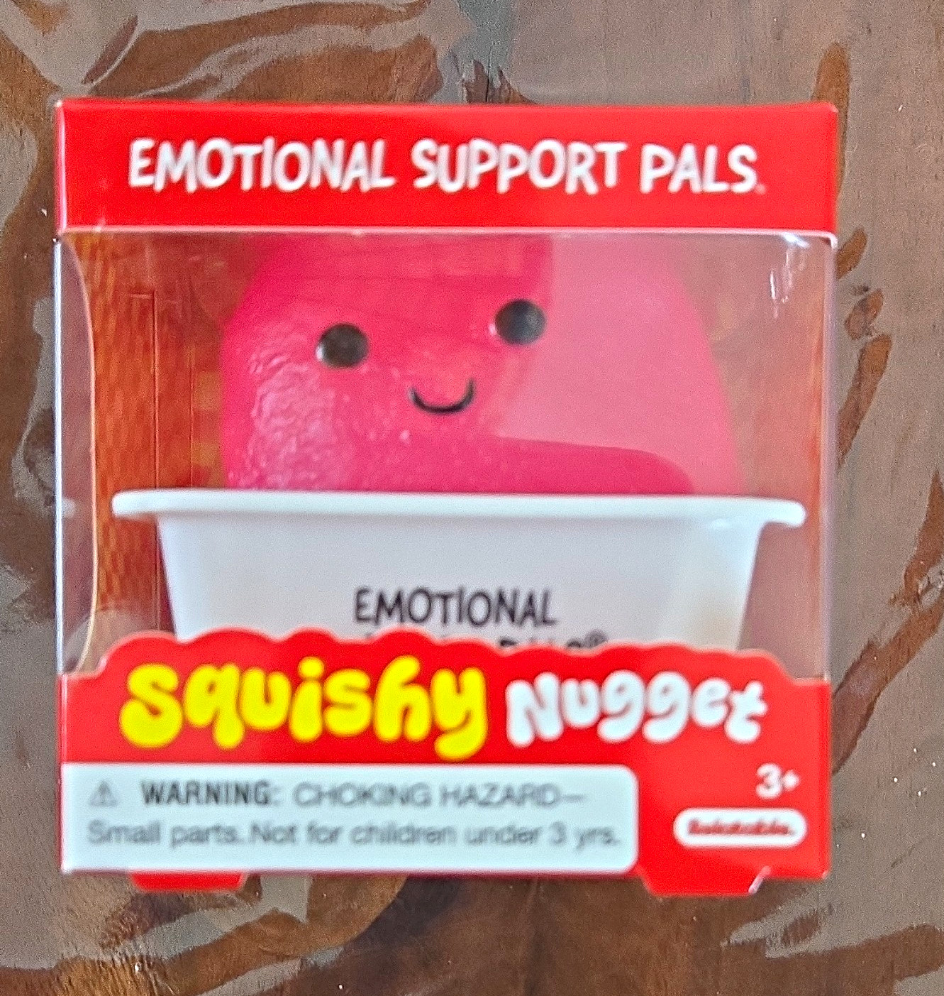 BRAND NEW Emotional Support Pals Squishy Nugget PINK Squeezy Fidget Toy