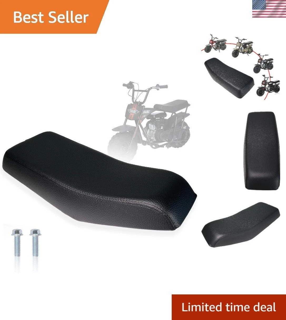 Comfort-Enhancing Leather Seat Replacement for Mini Bike Models MM-B80 & 105