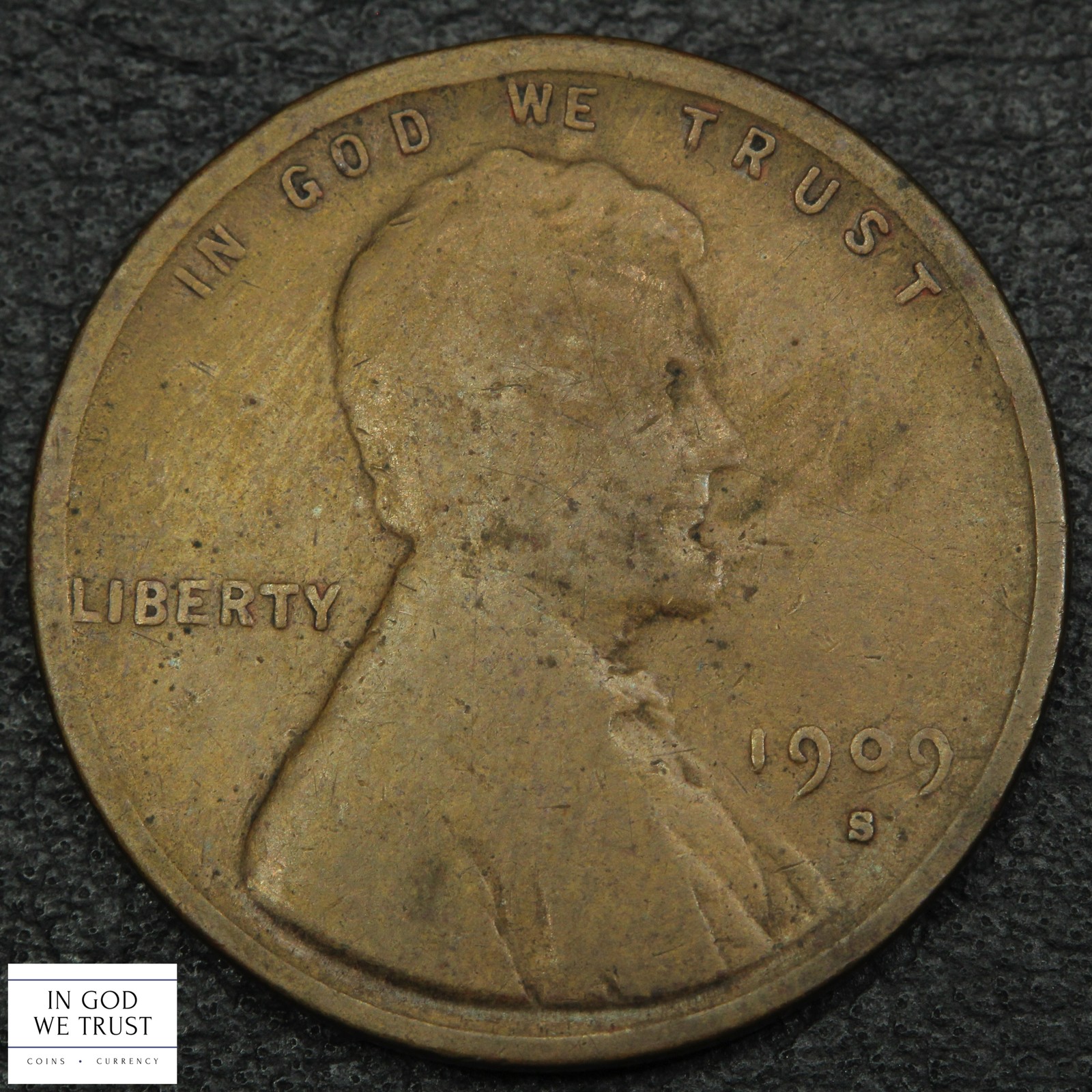 1909 S VDB Lincoln Wheat Copper Cent 1C 1909 S VDB Lincoln Wheat Copper Cent 1C