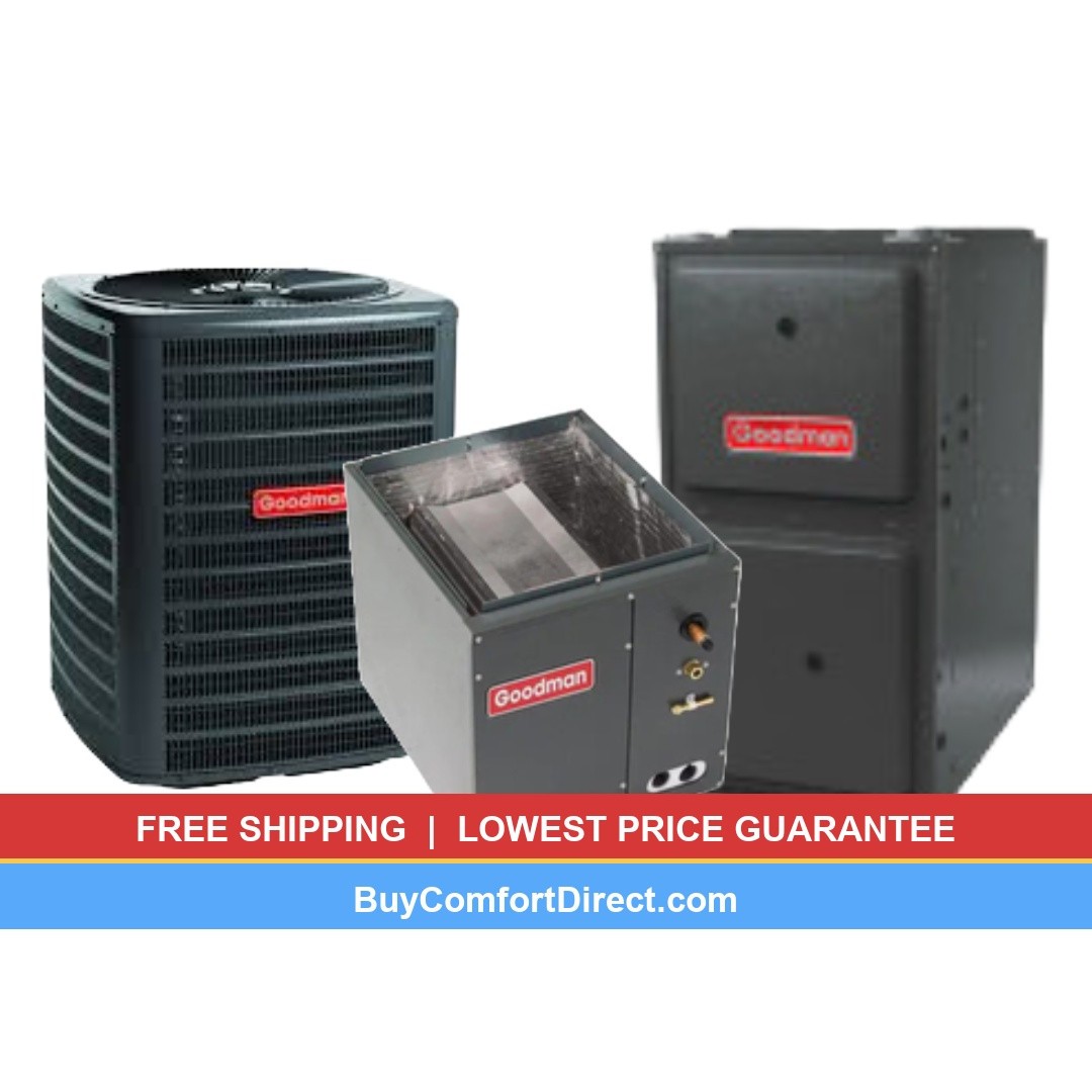 Goodman 3 Ton 13.4 SEER2 60K BTU 92% AFUE AC + Gas Furnace Upflow GLXS3BN3610