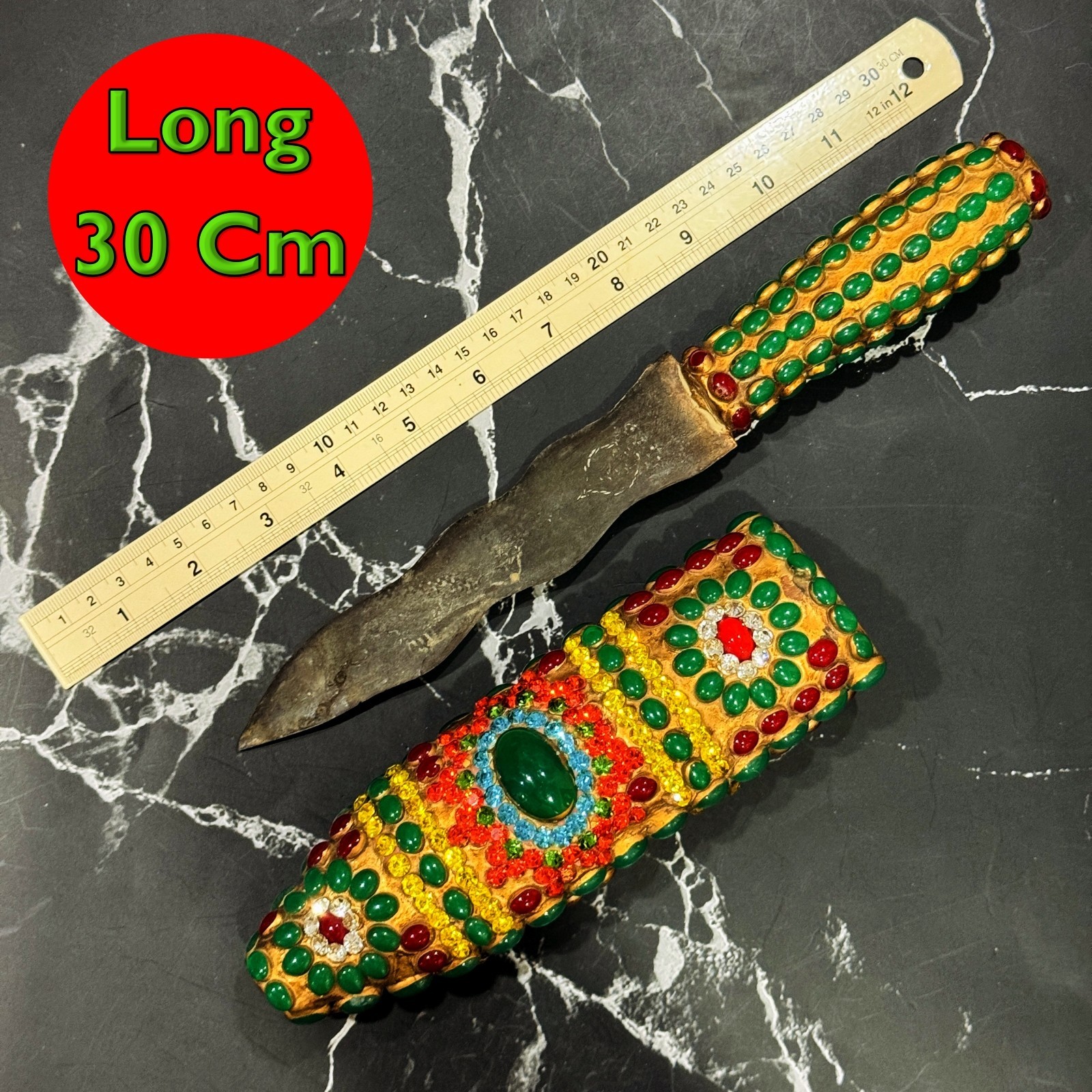 Magic Gems Leklai Jade Ghost Hunter Toh WatRakang Protection Thai Amulet #18211