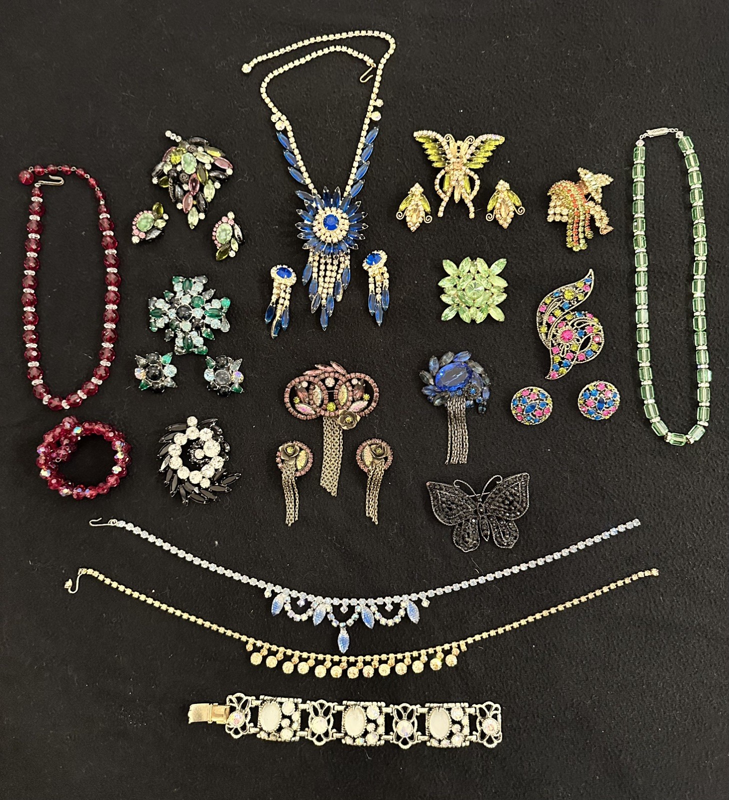 GORGEOUS HIGH END RHINESTONE JEWELRY LOT Juliana D&E, Hobe, Weiss, Selro Corp GORGEOUS HIGH END RHINESTONE JEWELRY LOT Juliana D&E, Hobe, Weiss, Selro Corp