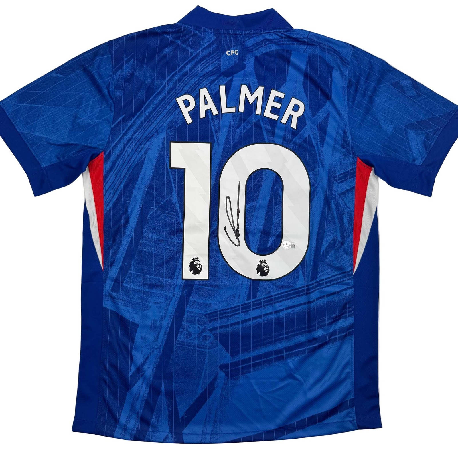 Autographed/Signed Cole Palmer Chelsea FC Blue Jersey Beckett BAS COA Autographed/Signed Cole Palmer Chelsea FC Blue Jersey Beckett BAS COA