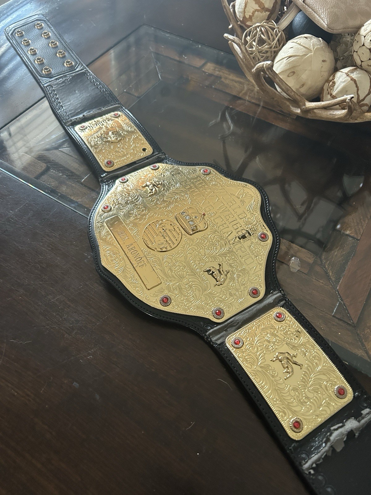 WWE Big Gold World Heavyweight Championship Replica Belt WWE Shop WWE Big Gold World Heavyweight Championship Replica Belt WWE Shop