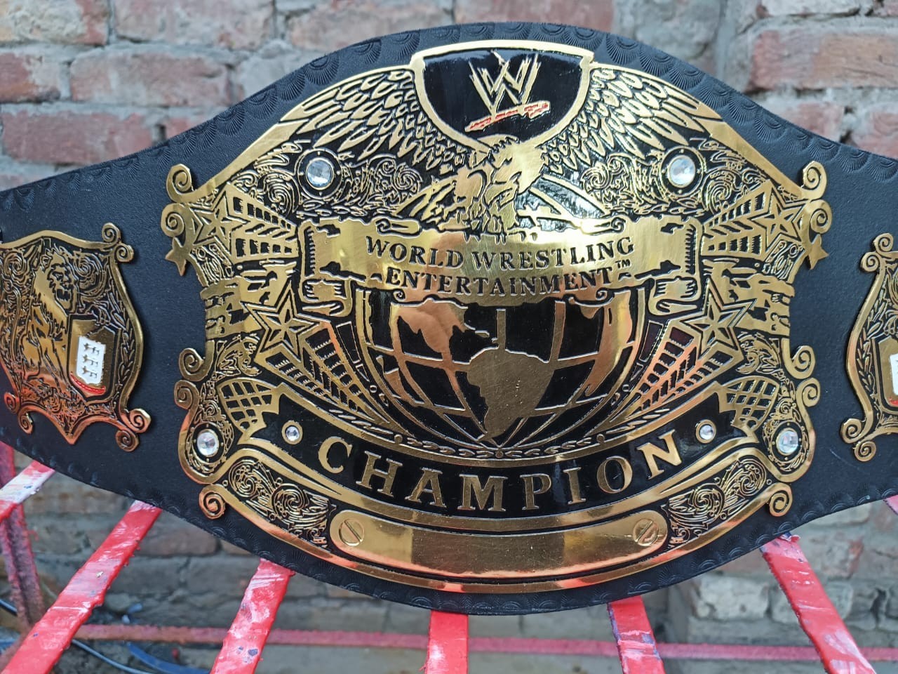Undisputed Old Championship Title Belt Wrestling Replica Adult Size 2mm Brass