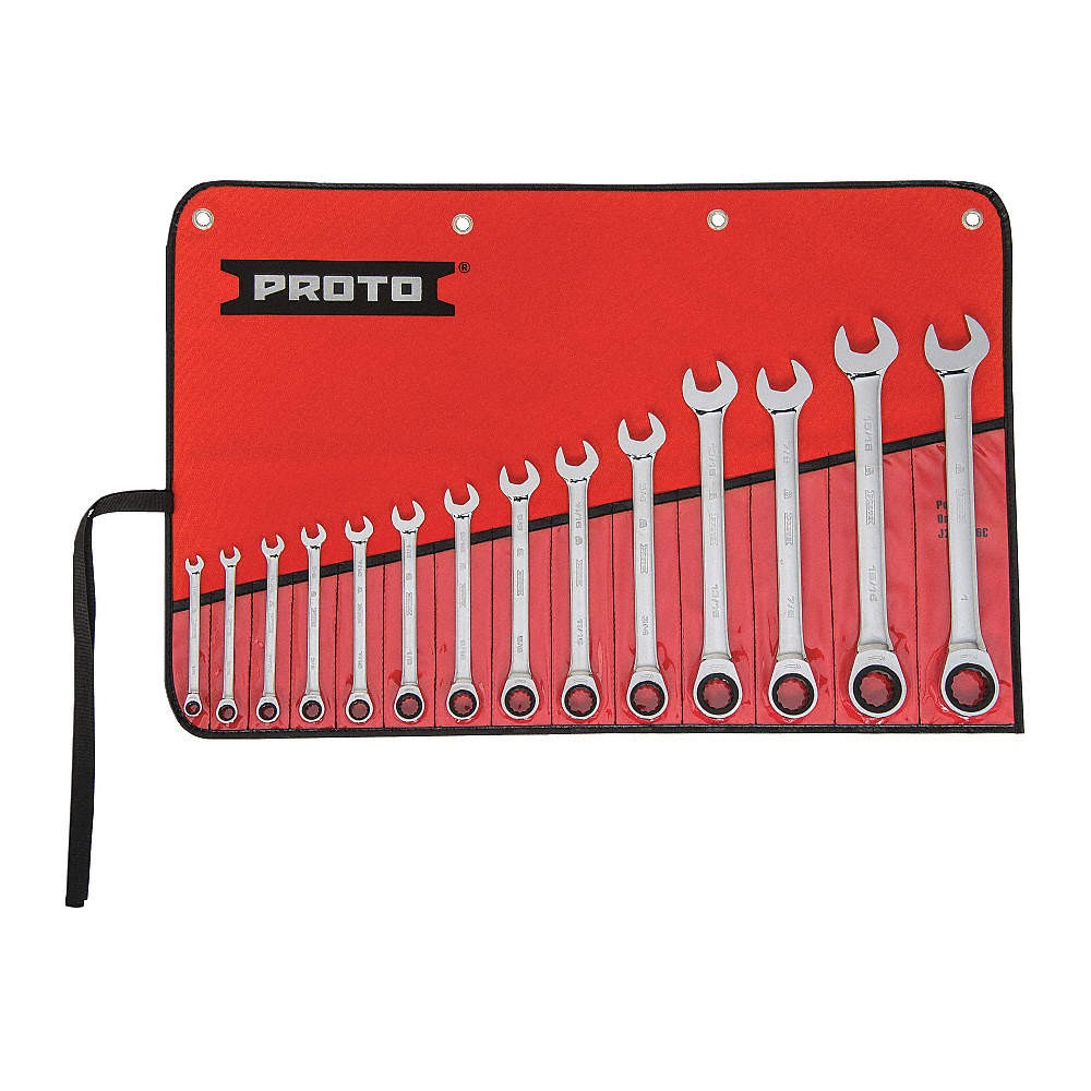 PROTO JSCRT-14S Combo Wrench St,Steel,Fll Plish,Standard 22DJ43