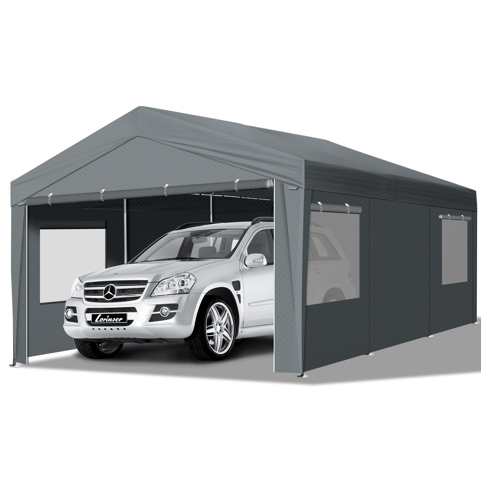 12x20 ft Carport Canopy Car Shelter Garage Heavy Duty Beach BBQ Party Shed Tent