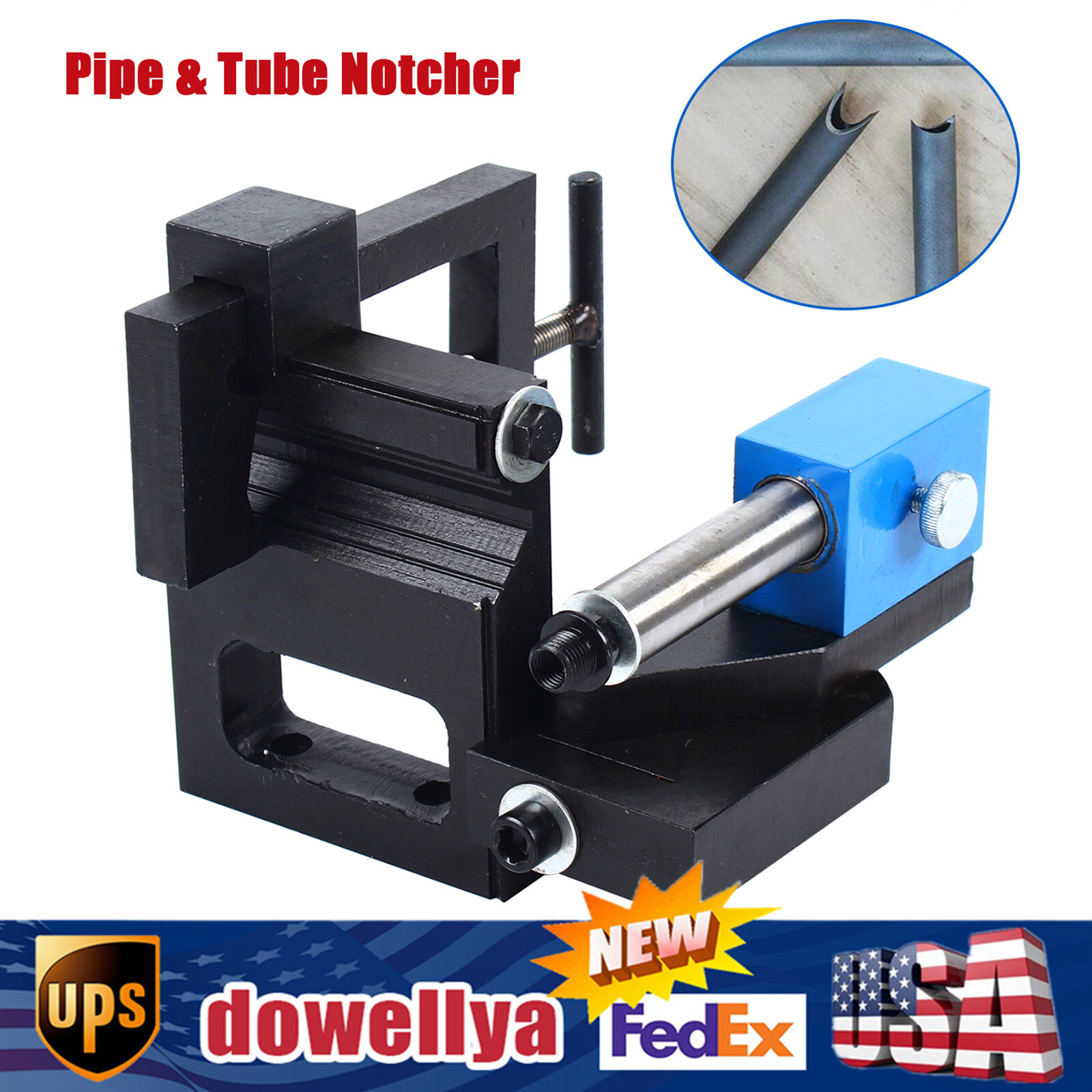 Heavy Duty Industrial Pipe & Tube Notcher 3/4’’ to 3’’Od Adjustable Professional