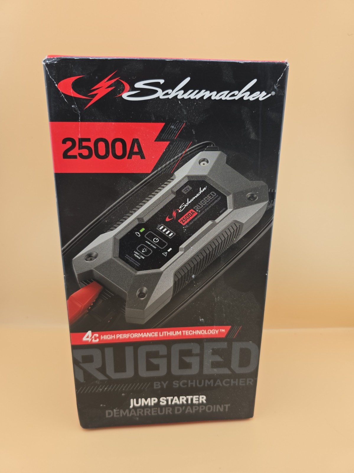 NEW - Schumacher 2500A Rugged Jump Starter Car Charger SL1596 - 