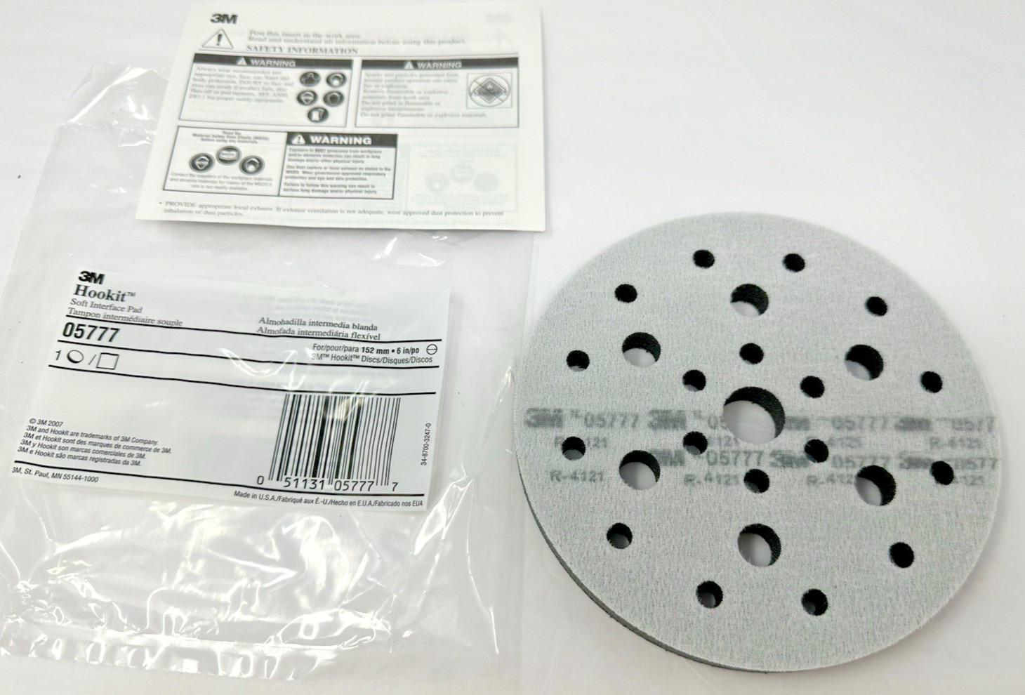1 - NEW 3M Hookit Soft Interface Pad, 6 1 - NEW 3M Hookit Soft Interface Pad, 6