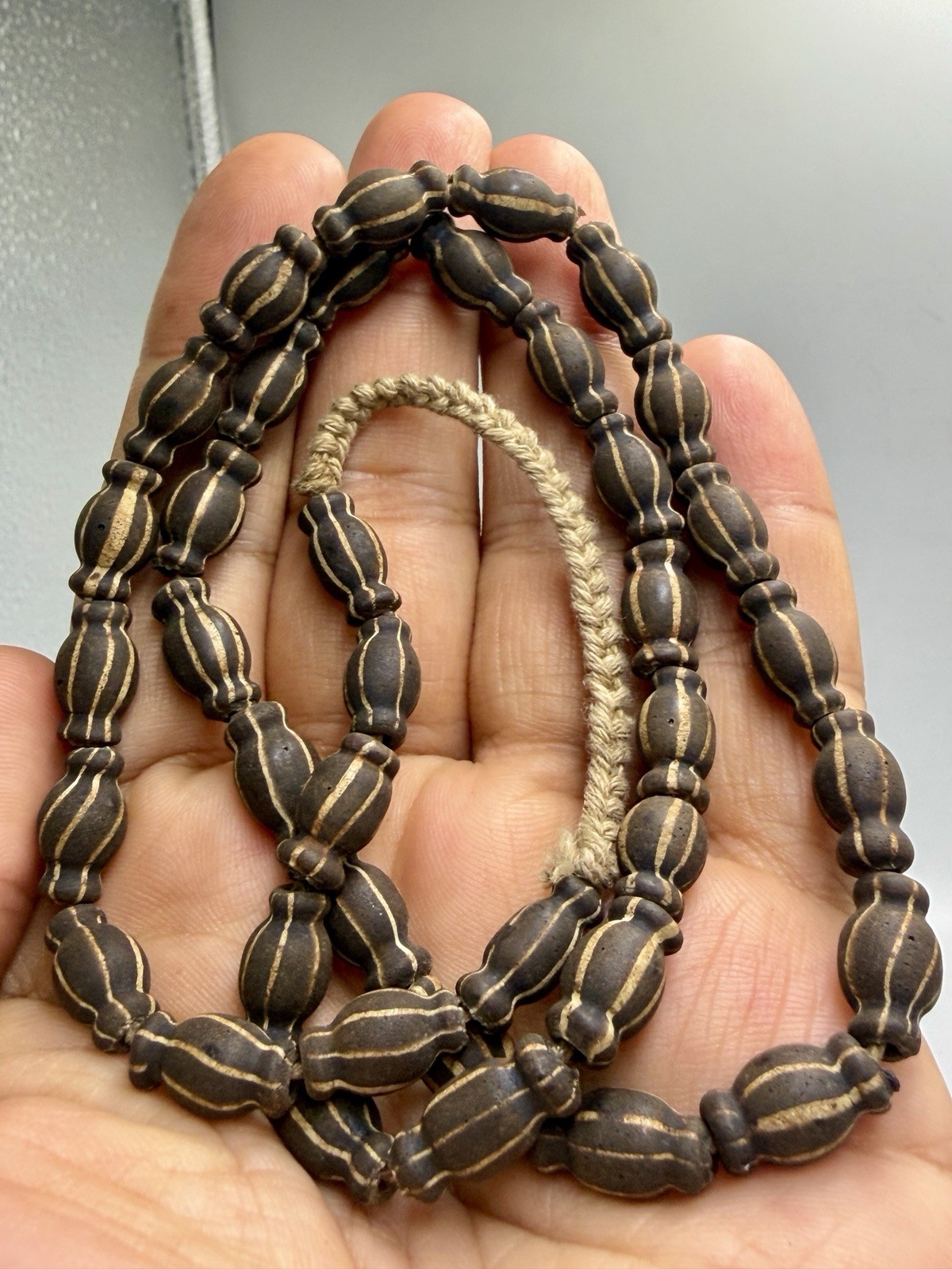 Ancient Mosaic Glass Wonderful Old Rare Unique Beads Strand Ancient Mosaic Glass Wonderful Old Rare Unique Beads Strand