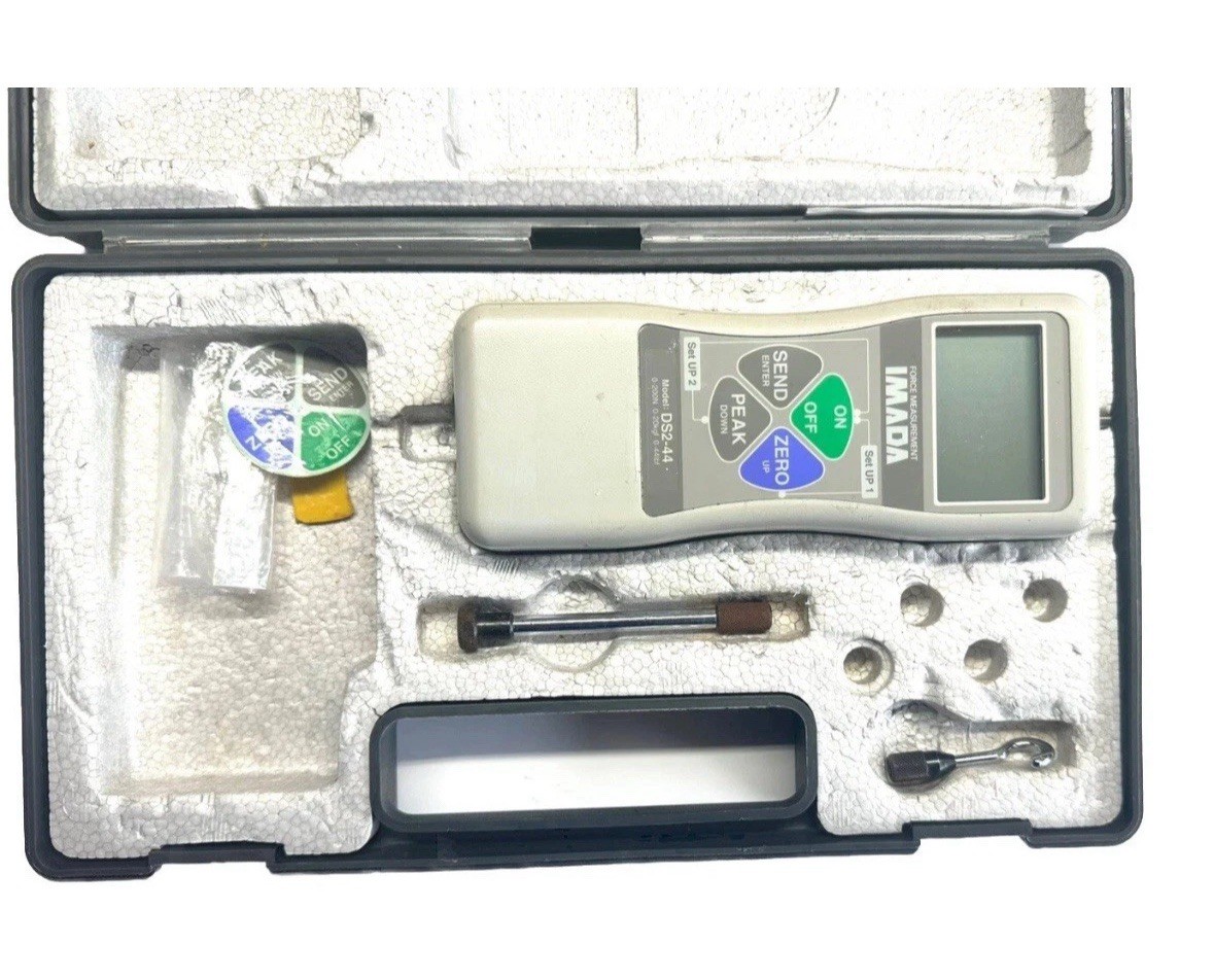 IMADA DS2-44 Digital Force Measurement Gauge with Case & Attachments IMADA DS2-44 Digital Force Measurement Gauge with Case & Attachments