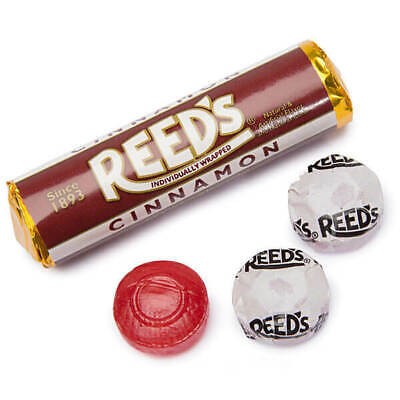 CINNAMON HARD CANDY by REED\'S - (12 cts of 1.01OZ ROLLS) - SHIPS FREE