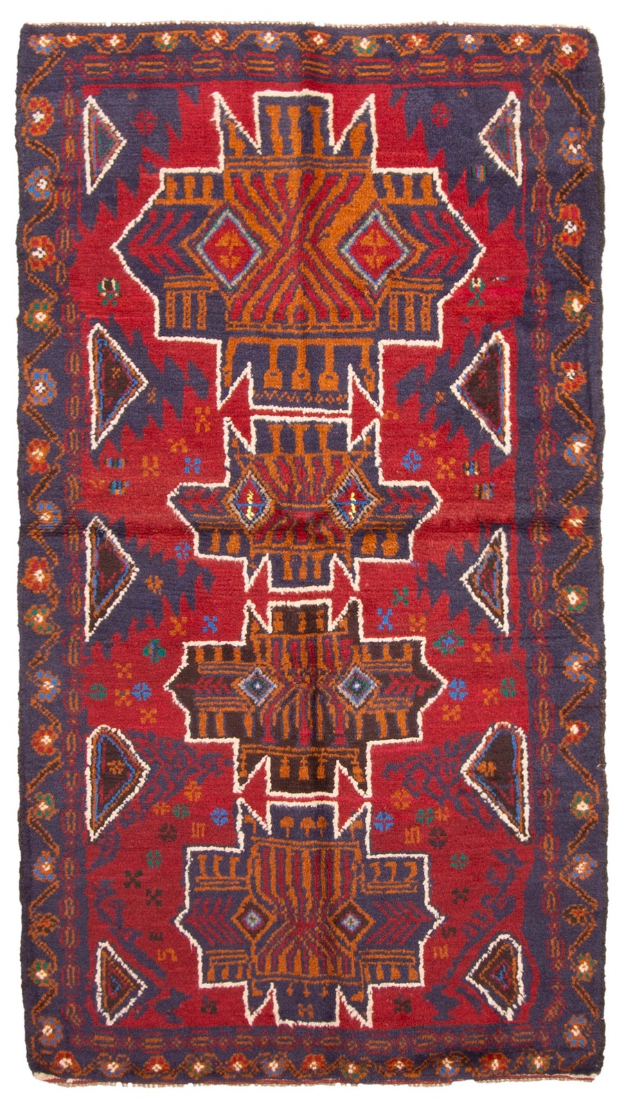 Traditional Vintage Hand-Knotted Area Rug 3'4