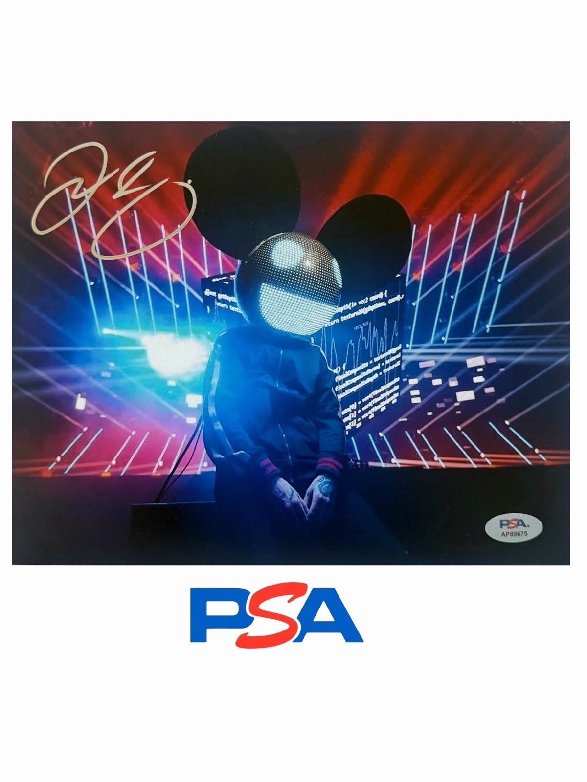 DEADMAU5 SIGNED AUTOGRAPH 8X10 PHOTO DJ JOEL ZIMMERMAN PSA COA -A DEADMAU5 SIGNED AUTOGRAPH 8X10 PHOTO DJ JOEL ZIMMERMAN PSA COA -A