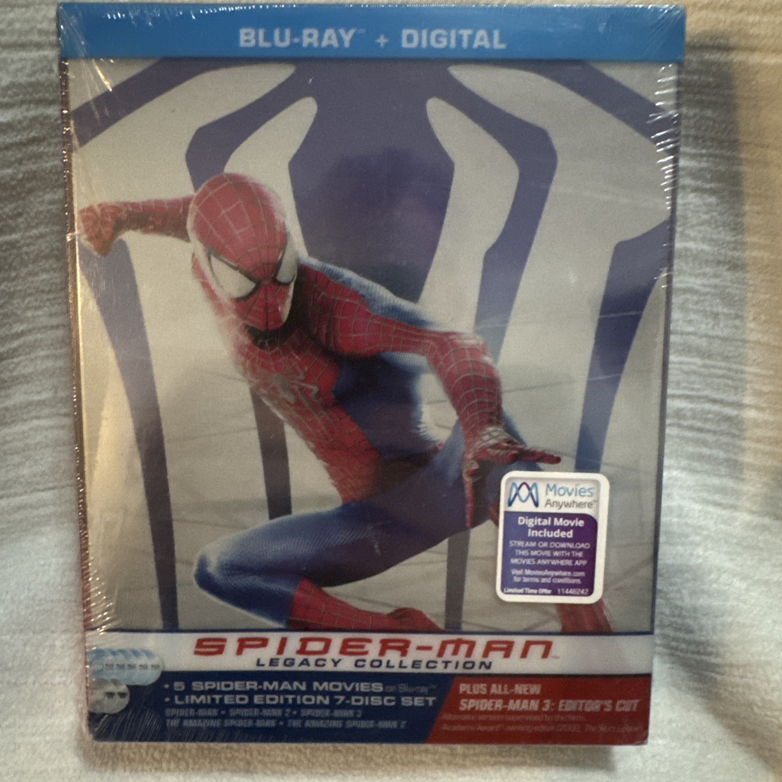 Spider-Man Legacy Collection Steelbook Blu-ray + Digital New Sealed Spider-Man Legacy Collection Steelbook Blu-ray + Digital New Sealed
