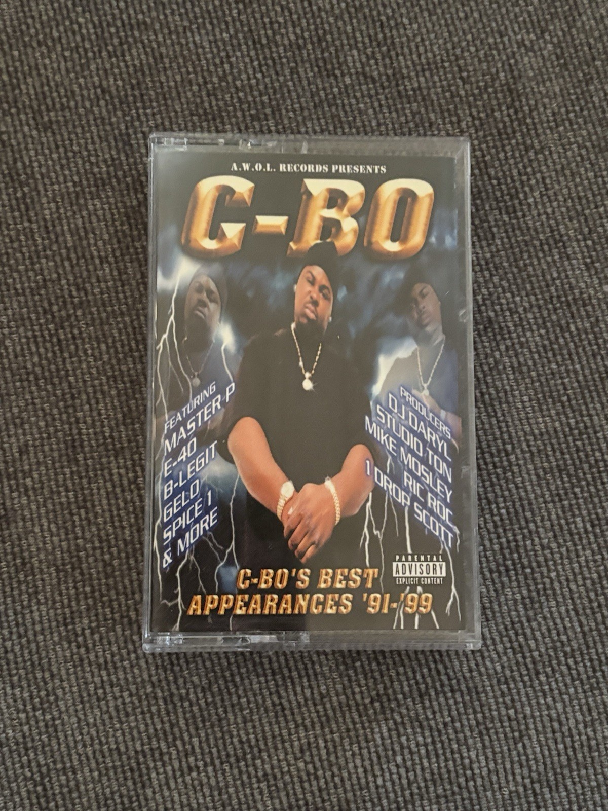 C-BO C-BO’s Greatest Appearances 91-99 Cassette Tape Rare G Funk Mobb Gelo Awol C-BO C-BO’s Greatest Appearances 91-99 Cassette Tape Rare G Funk Mobb Gelo Awol