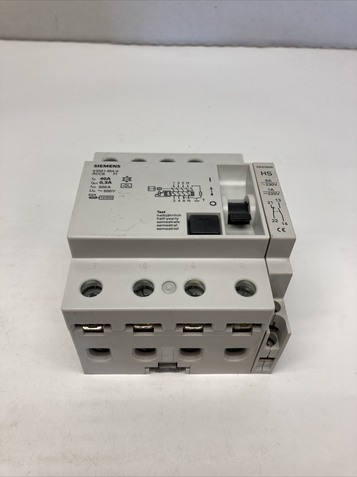 Siemens 5SM1 654-6 RCCB FI | U.S.A. SELLER | USED…??? Siemens 5SM1 654-6 RCCB FI | U.S.A. SELLER | USED…???