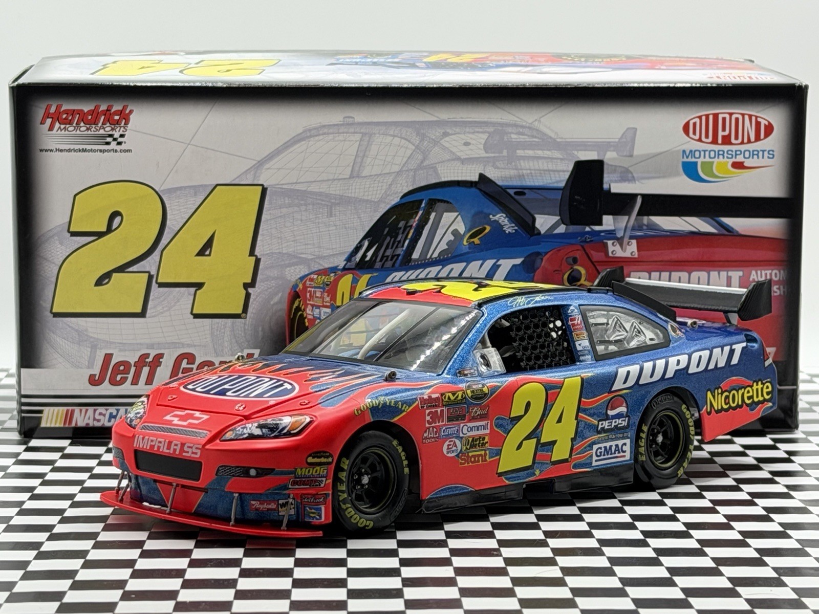 2007 Jeff Gordon DuPont Chevrolet Impala SS COT Hendrick Action NASCAR 1/24
