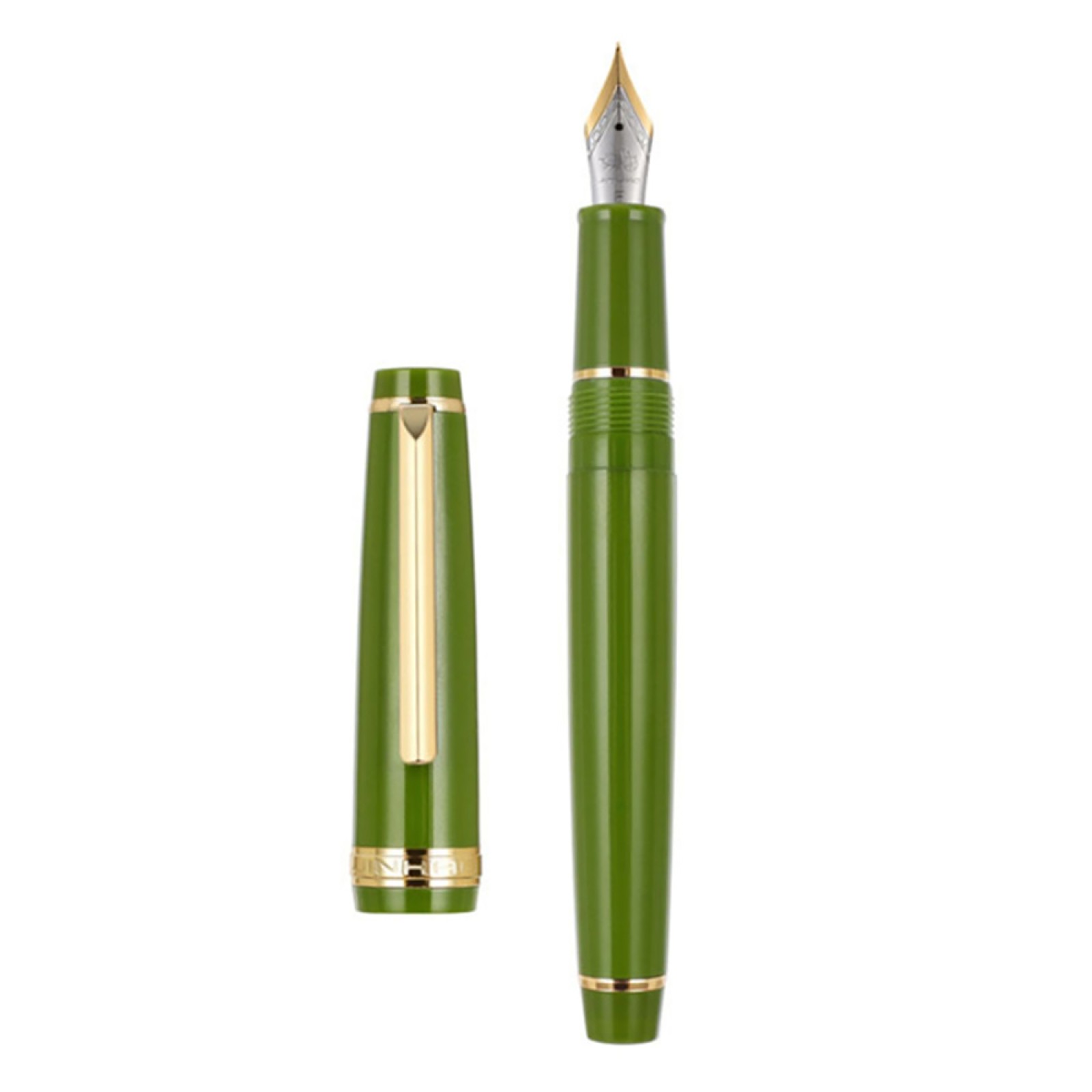 Deep Green F 0.5mm Nib Jinhao 82 Acrylic Fountain Pen W/Converter Writing Gift