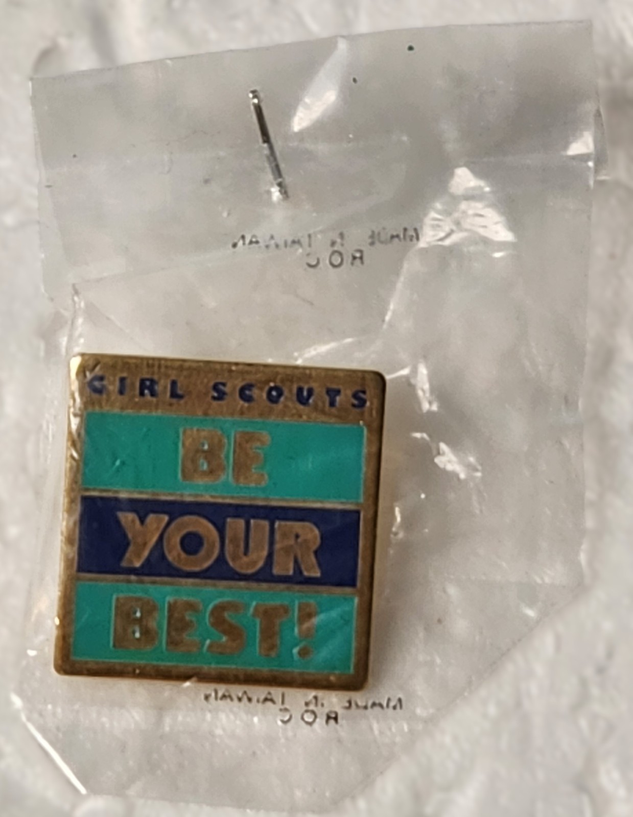 Vintage Girl Scout Be Your Best Pin 1 Vintage Girl Scout Be Your Best Pin 1