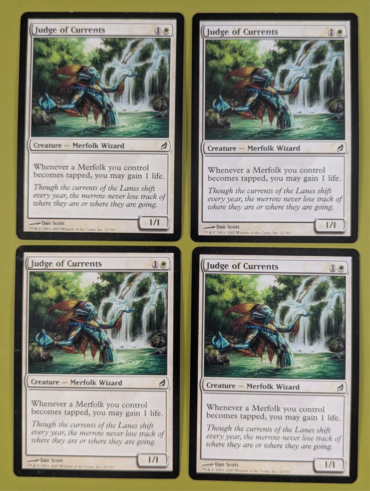 Judge of Currents x4 Lorwyn 4x Playset Magic the Gathering MTG Judge of Currents x4 Lorwyn 4x Playset Magic the Gathering MTG