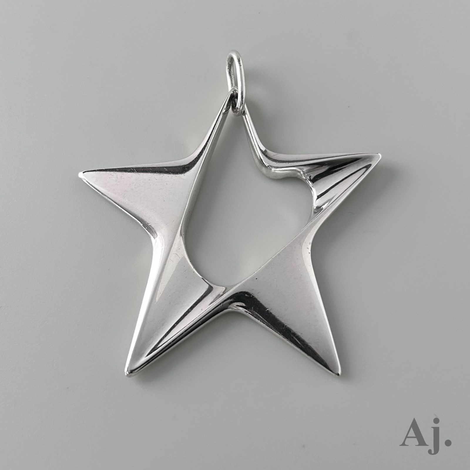 Georg Jensen Star Necklace Pendant Top Sterling Silver SV925 No Box Vintage Georg Jensen Star Necklace Pendant Top Sterling Silver SV925 No Box Vintage
