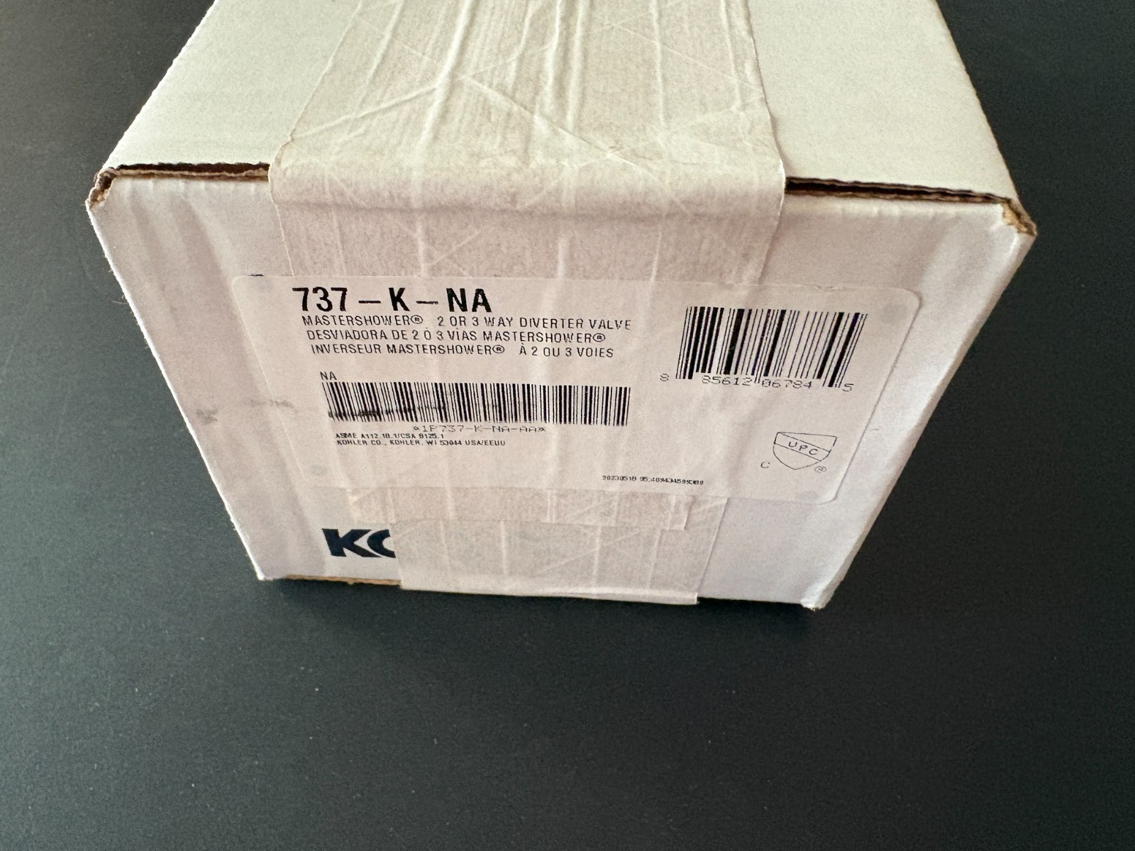 New Sealed Kohler K-737-K-NA MasterShower 3/4 New Sealed Kohler K-737-K-NA MasterShower 3/4