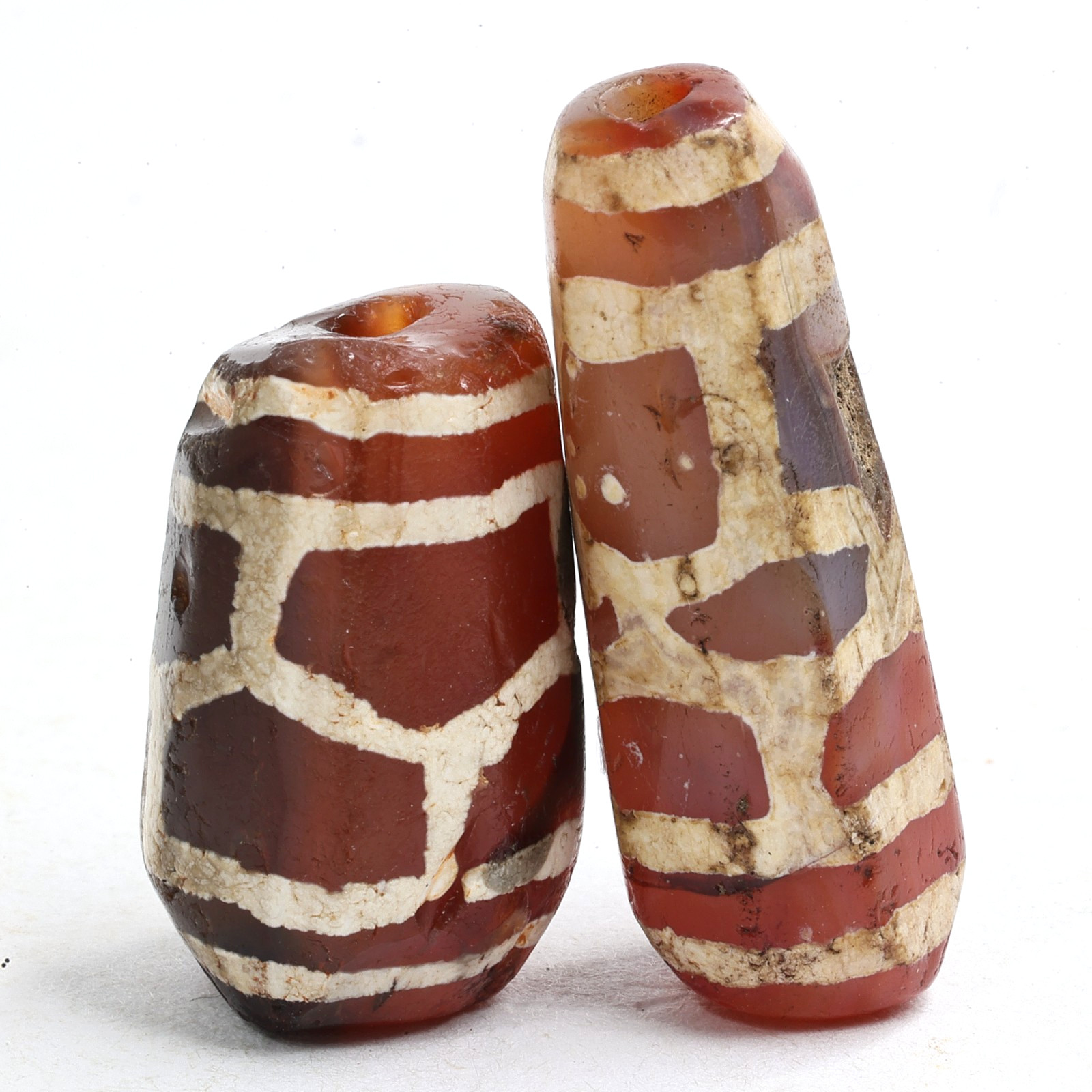Antique Etched Carnelian Longevity Agate Dzi Bead, Over 2500 Years, Rare Amulet Antique Etched Carnelian Longevity Agate Dzi Bead, Over 2500 Years, Rare Amulet