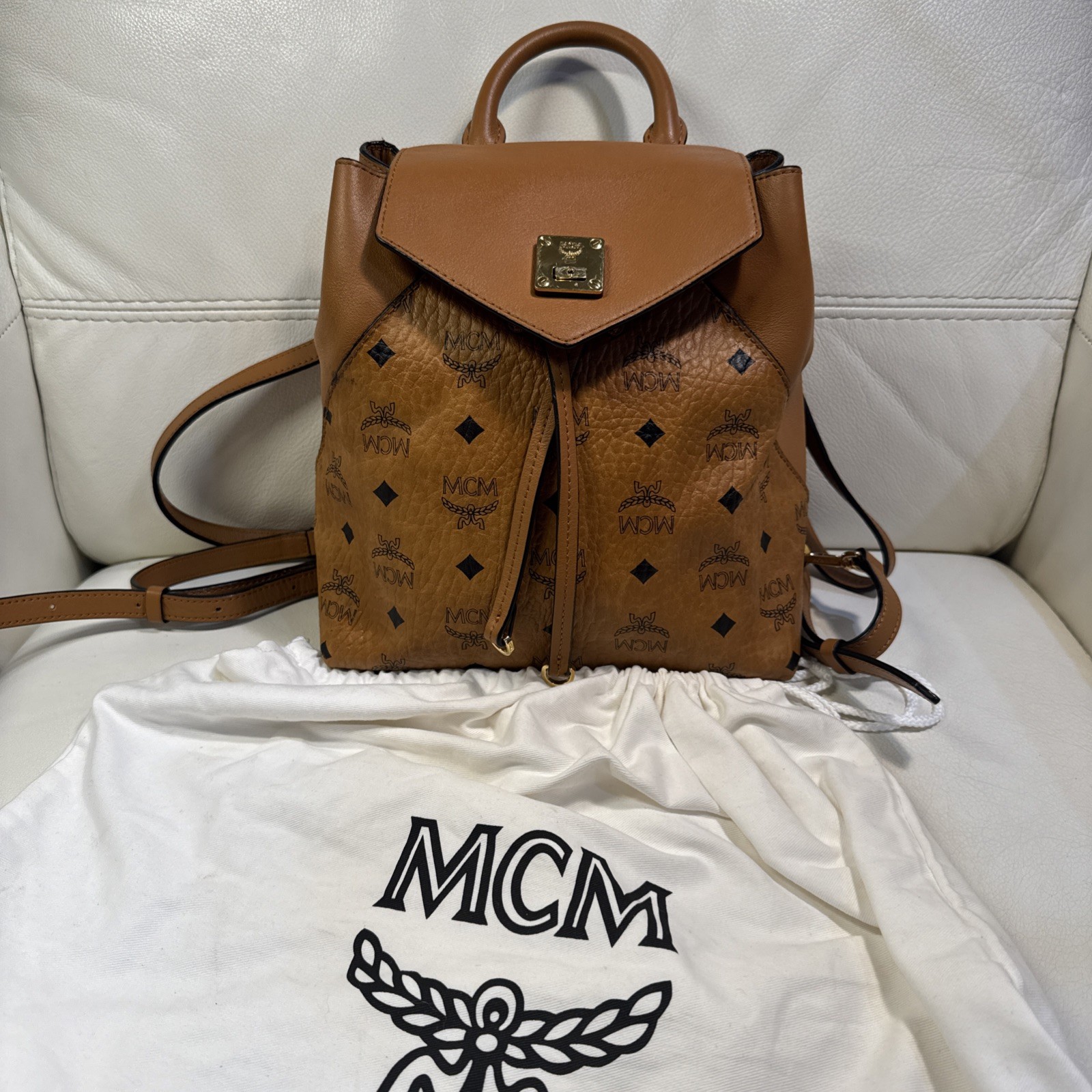 MCM  backpack Viesto Cognac Brown Small See Details 