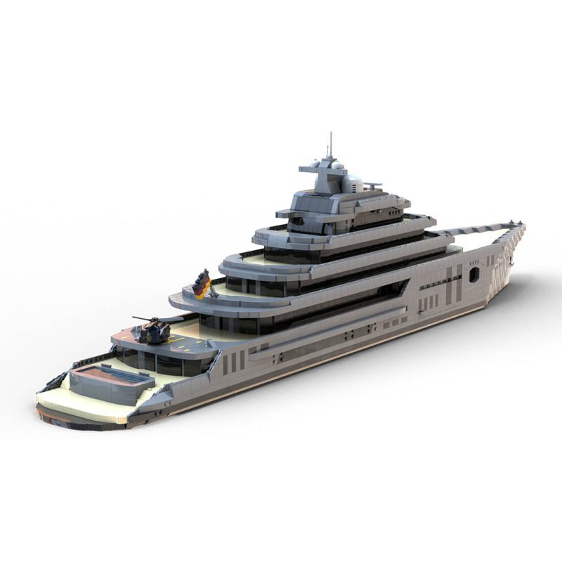 MOC-162171 Super Luxury Large Yacht Model 5671 Pieces Building Kit Gift