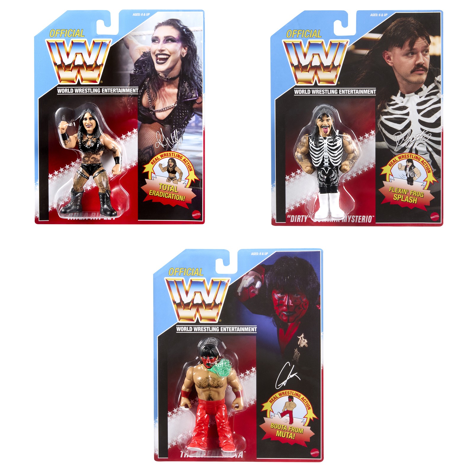 WWE 2026 Retros (Wave 3)  (Dominik Mysterio, Rhea Ripley & Great Muta with