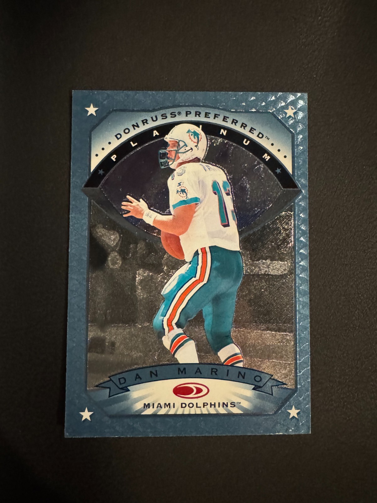 1997 Donruss Preferred Platinum Miami Dolphins Dan Marino #9 Card 1997 Donruss Preferred Platinum Miami Dolphins Dan Marino #9 Card