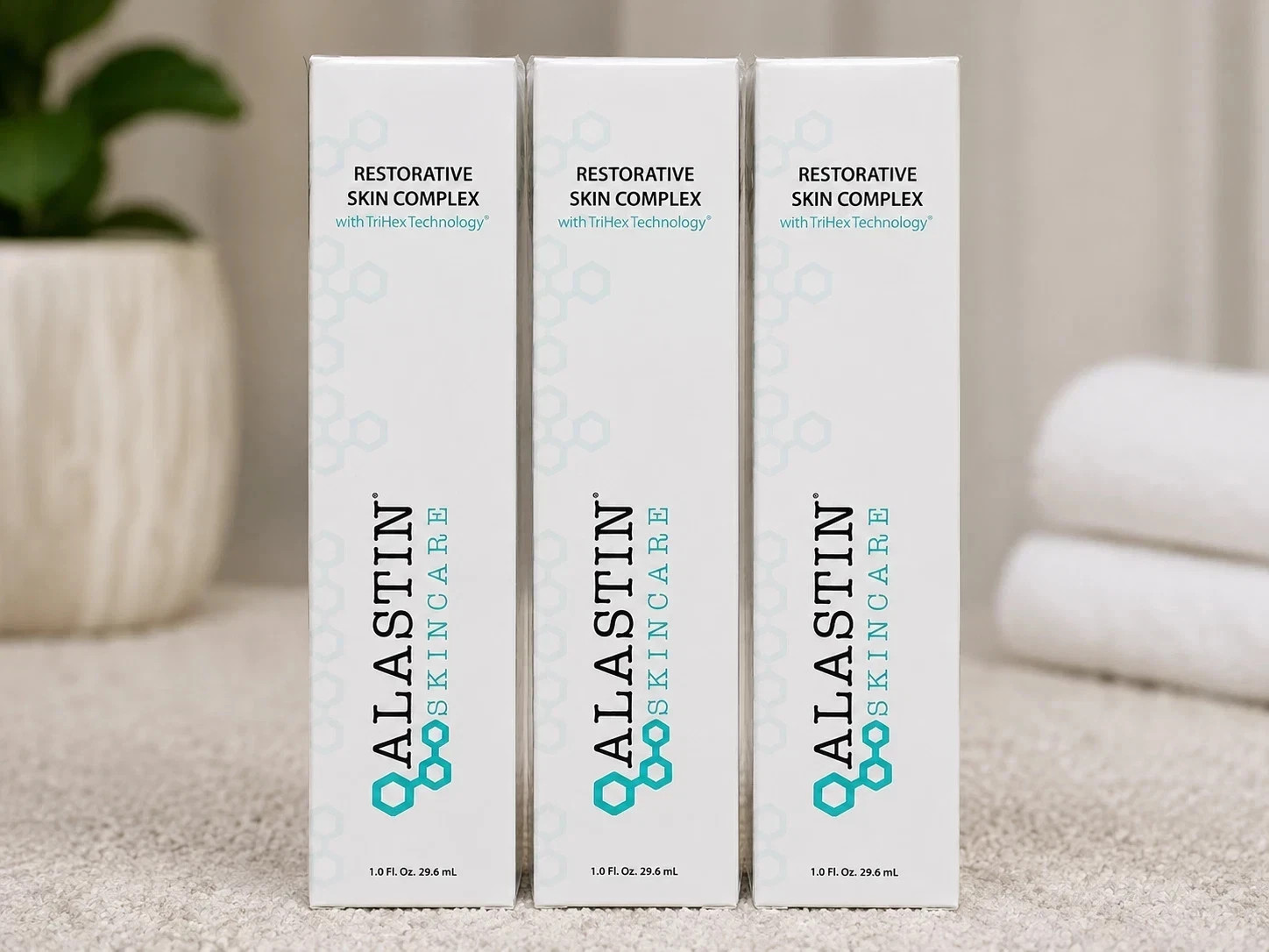 3X New ALASTIN Skincare Restorative Skin Complex Anti-Aging Serum (1.0 fl.oz) 3X New ALASTIN Skincare Restorative Skin Complex Anti-Aging Serum (1.0 fl.oz)