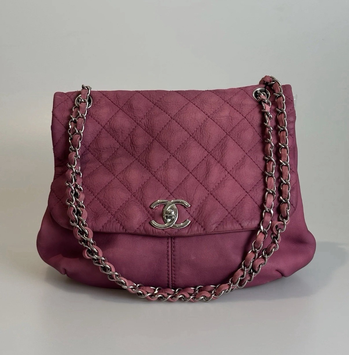 Chanel Pink Flap Soft Caviar Leather Bag Chanel Pink Flap Soft Caviar Leather Bag