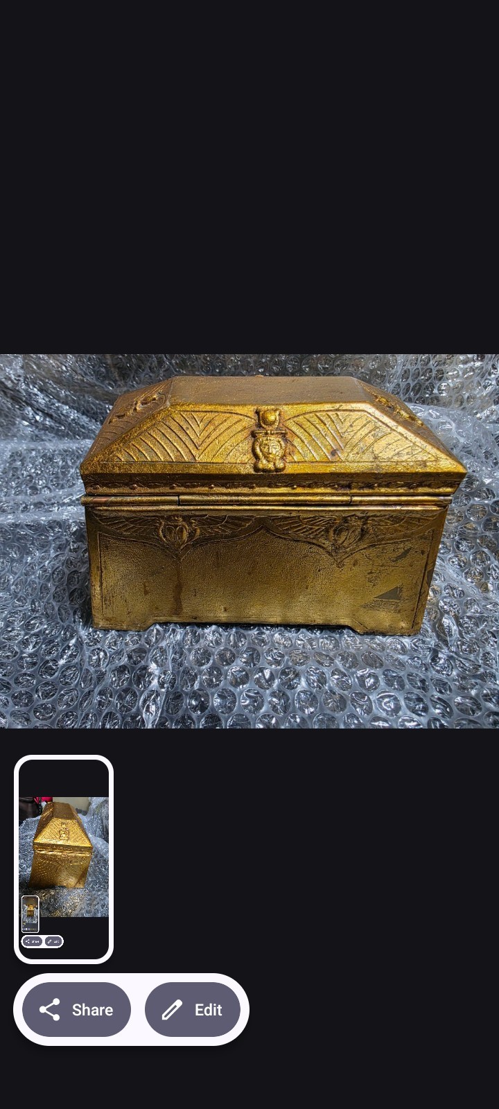 Rare Antique Egyptian Revival- Art Nouveau Jewelery Casket Called Rare Antique Egyptian Revival- Art Nouveau Jewelery Casket Called