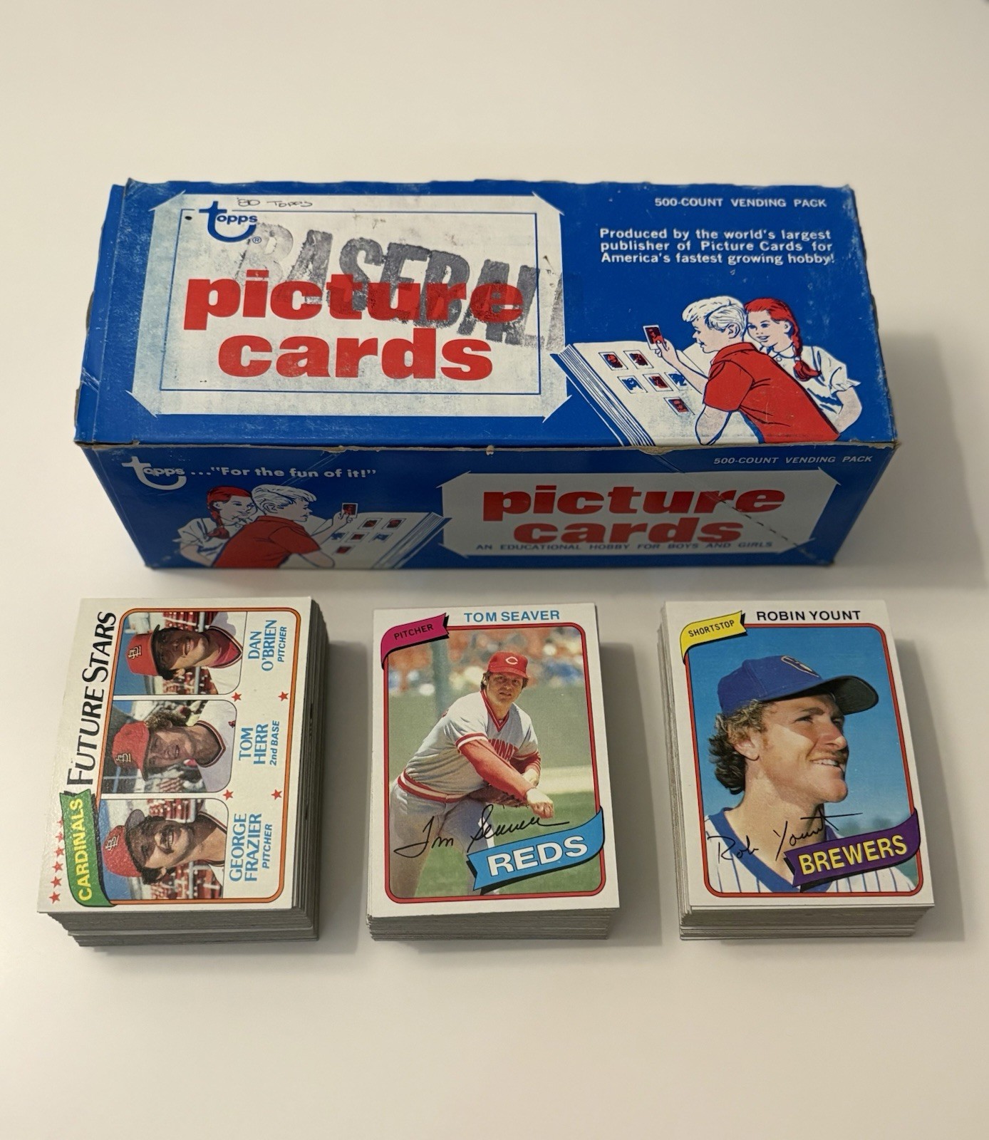 Partial 1980 Topps Vending Box incl HOFers - 150 cards NM+ Partial 1980 Topps Vending Box incl HOFers - 150 cards NM+