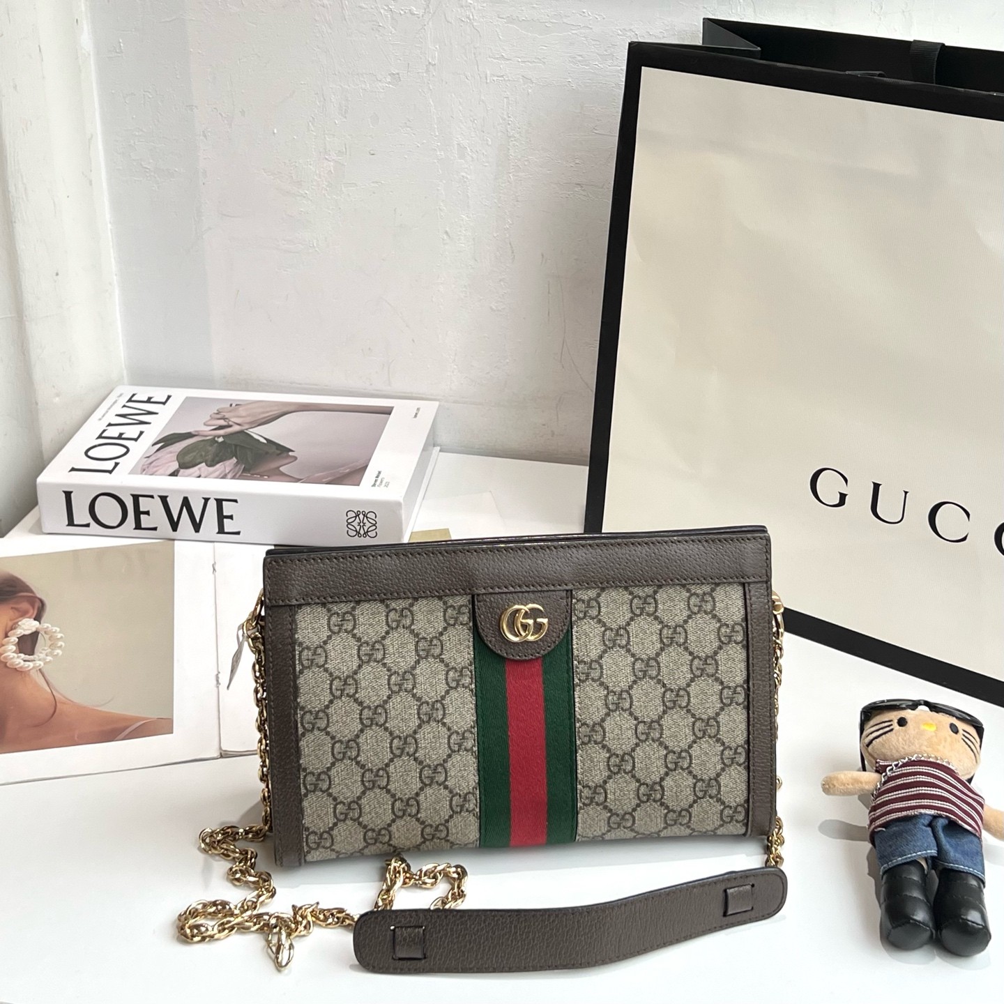 Gucci Pre-Owned Authentic Ophidia Collection Crossbody Bag 503877 K05NG 8745