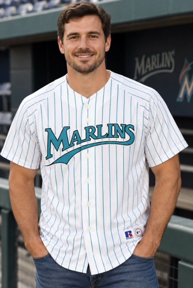 Miami Marlins Russell Athletic Replica MLB Baseball Jersey Shirt 1990s NEW
