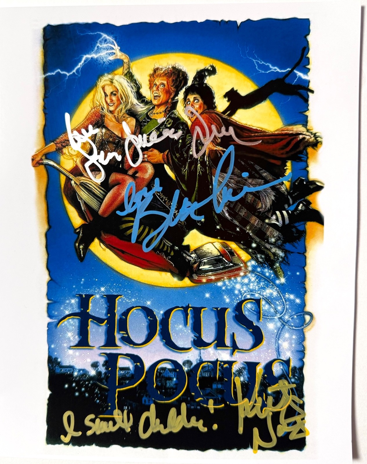 HOCUS POCUS 8x10 photo cast signed by BETTE MIDLER SARAH JESSICA PARKER & NAJIMY