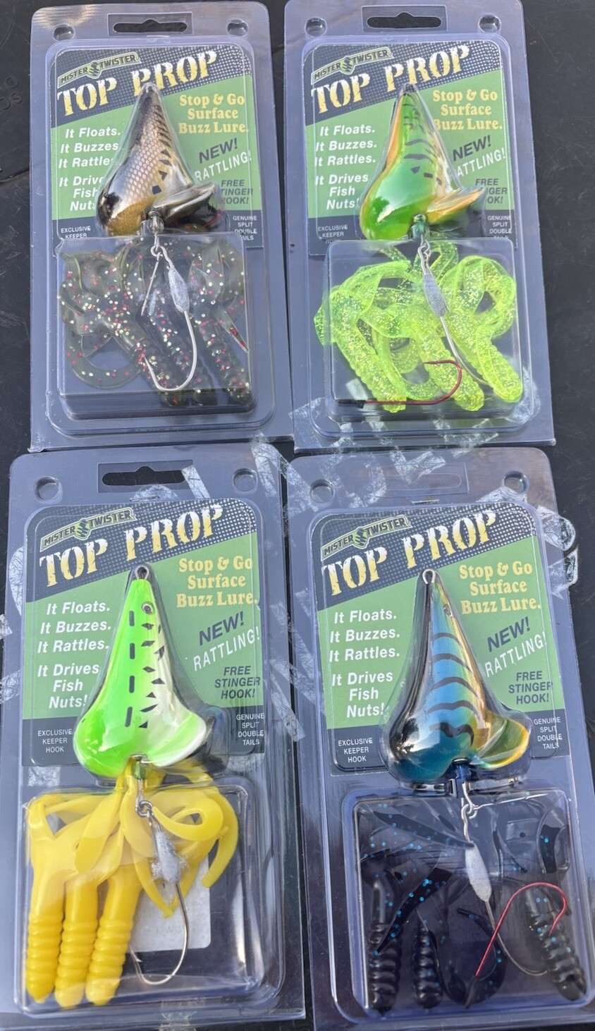 Mister Twister Top Prop (Lot of 4) Discontinued Mister Twister Top Prop (Lot of 4) Discontinued