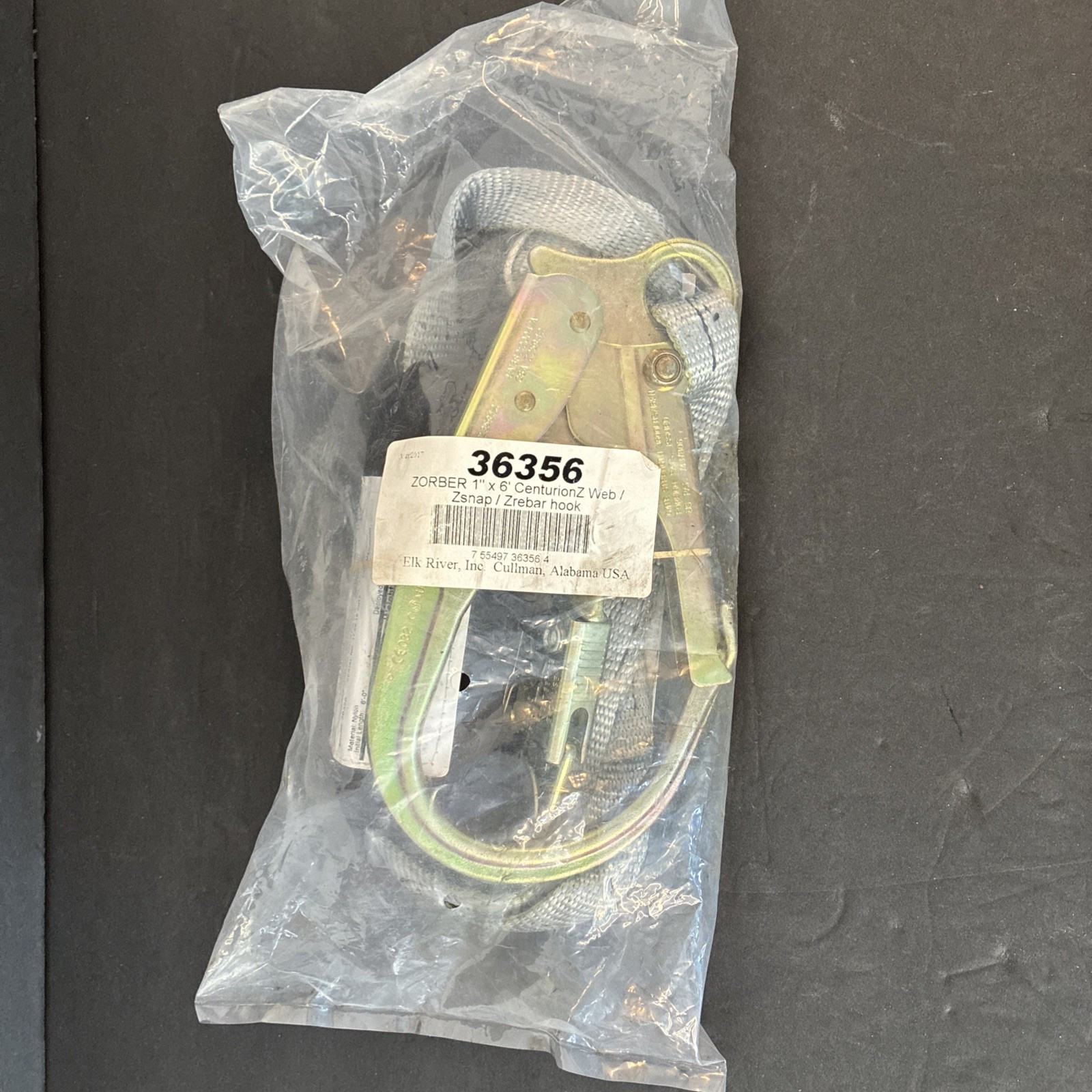Elk River Zorber Energy Absorbing Y Lanyard Safety 6 Foot Straps 900lbs NEW