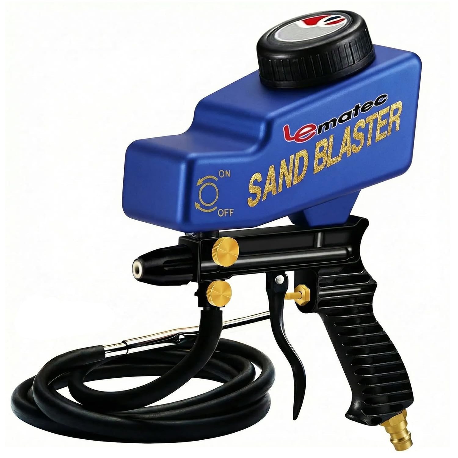 Sandblaster Gun Kit Sand Blaster Rust Remover Paint Stripper Media Nozzle Set