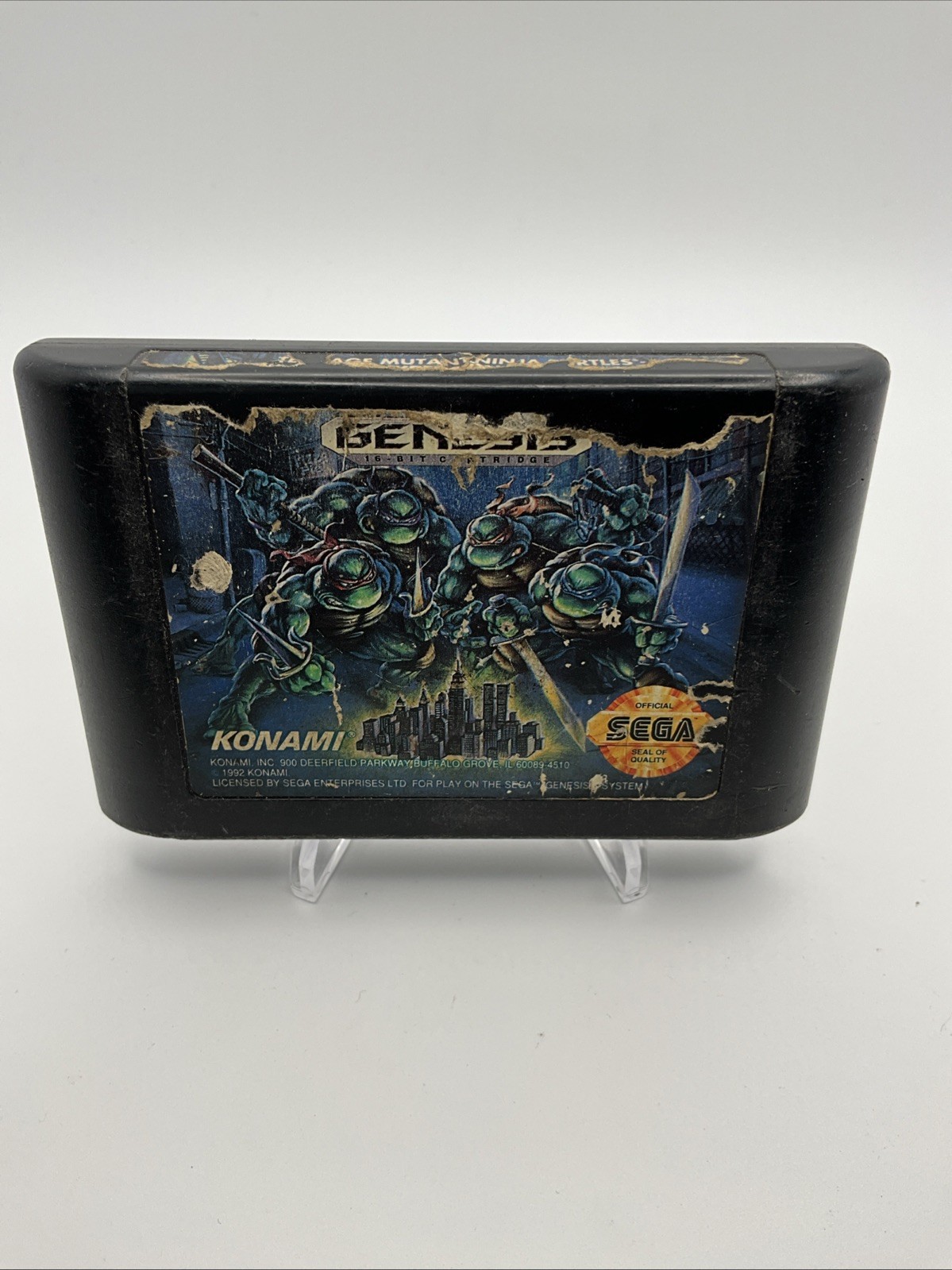 Teenage Mutant Ninja Turtles: Hyperstone Heist (Sega Genesis, 1992) Cartridge Teenage Mutant Ninja Turtles: Hyperstone Heist (Sega Genesis, 1992) Cartridge
