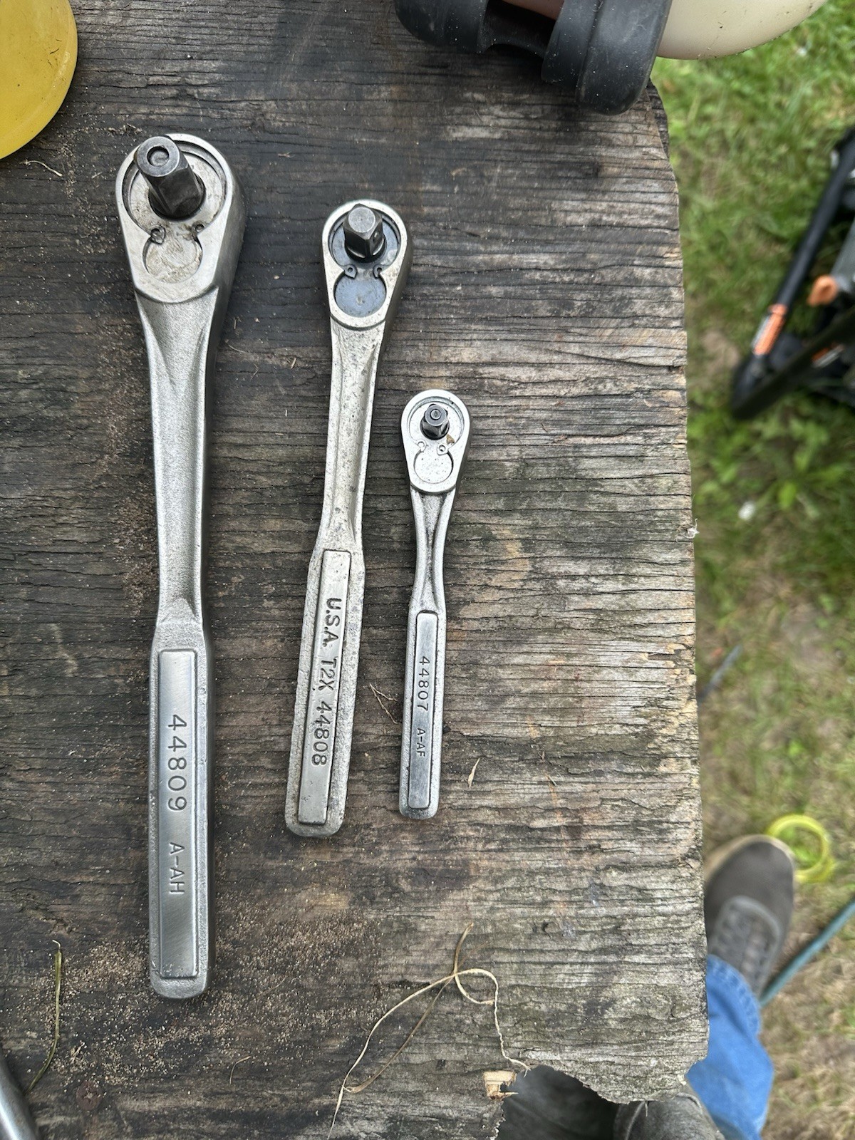 Vintage Craftsman Ratchet Set 1/2, 3/8 & 1/4 Drive Quick Release Pear Head USA